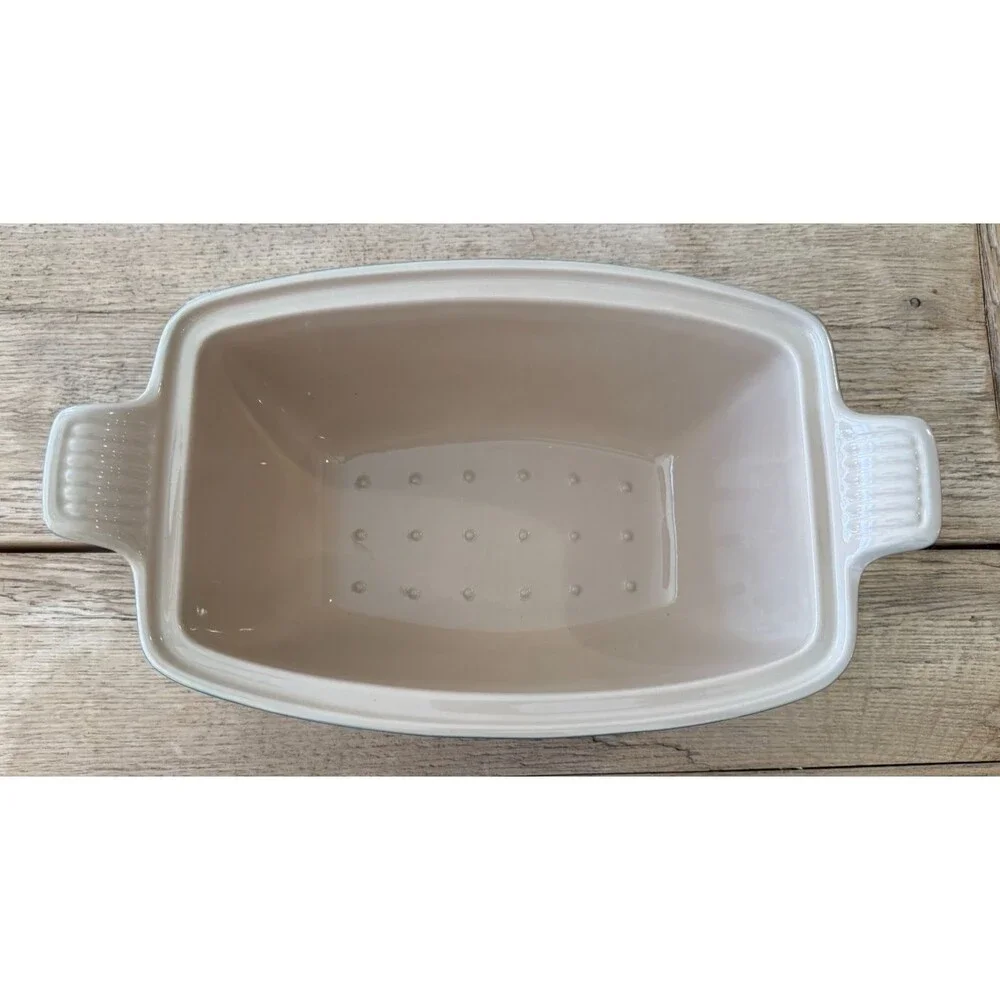 Le Creuset Heritage Deep Covered Rectangular Baker Deep Teal Blue NEW